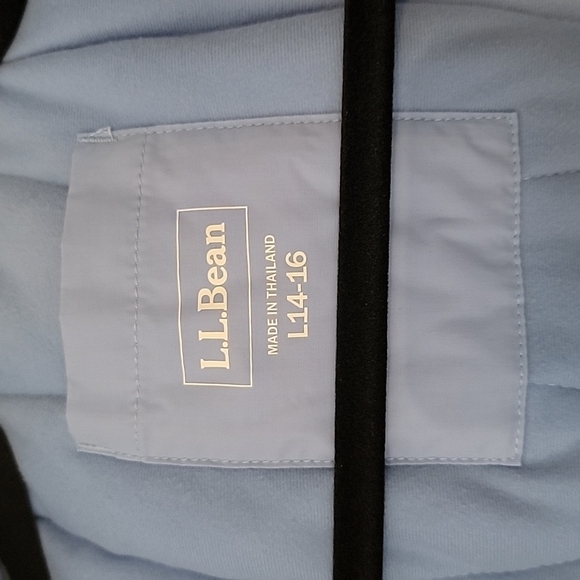 Jacket L.L. Bean Kids Winter Ski L 14-16 Lined Thinsulate removeable hood. - Picture 7 of 8